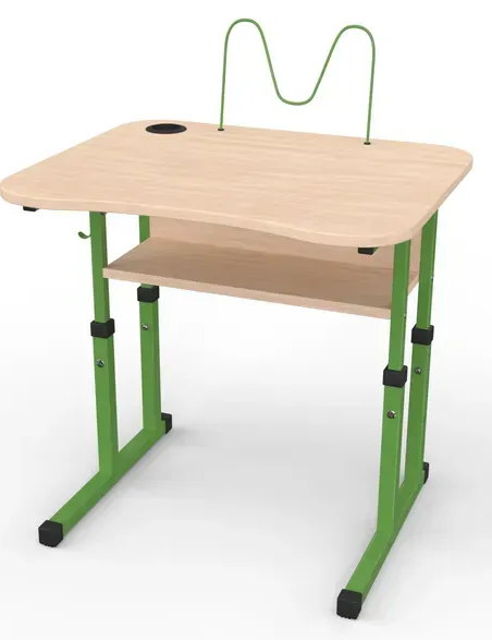 Стіл учнівський одномісний з нахилом №4-6 /700х585 МФ Вересень